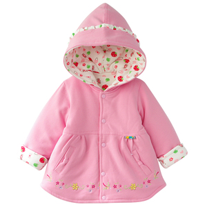 特价清库存 女宝宝棉外套冬款婴儿纯棉开衫上衣0-1-2岁婴儿外出服