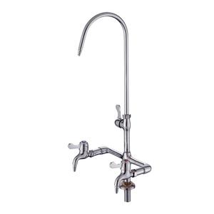 实验室化验三联三口快开水龙头 面盆水嘴 大学高教水咀包邮