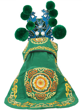 京剧武生扎巾黄忠窦儿衣软盔帽