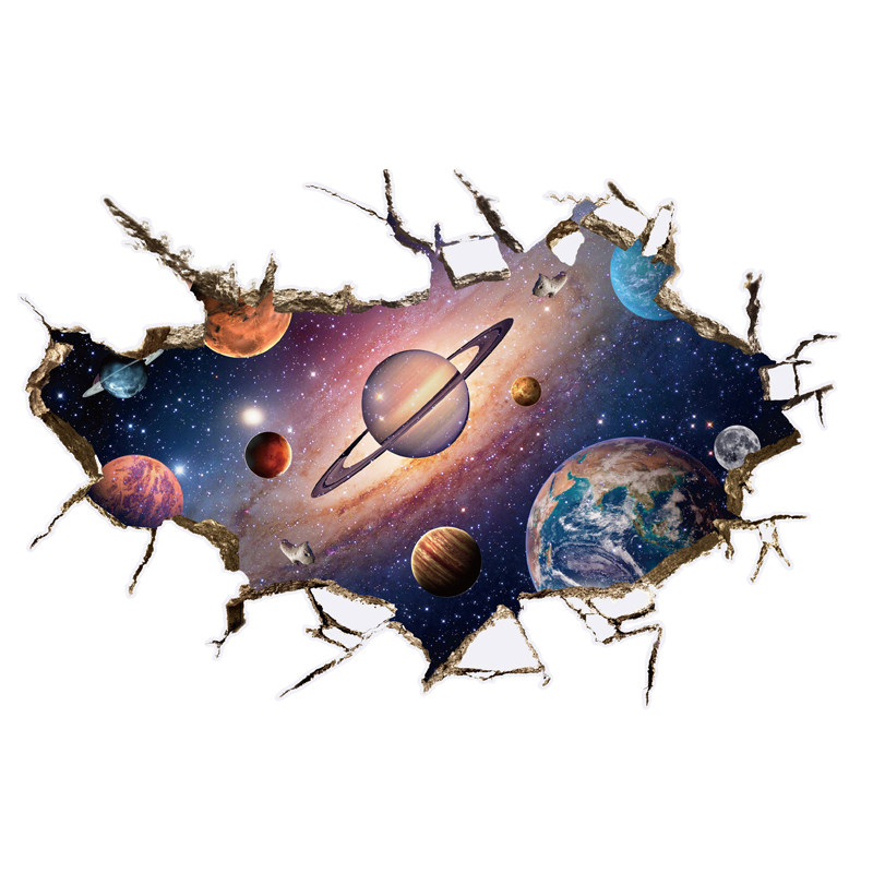 星球宇宙太空装饰品3d立体墙贴