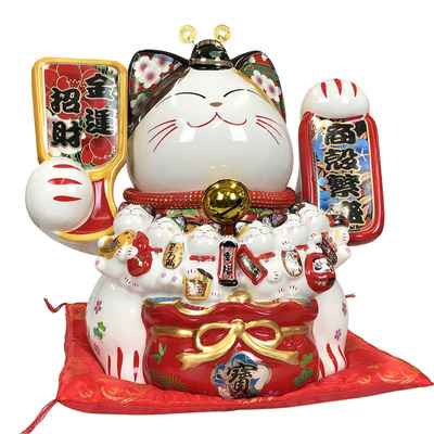 招财猫特大号收银台摆件开业礼品
