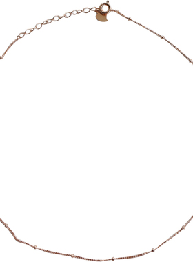 choker超细纯银项圈锁骨链定制