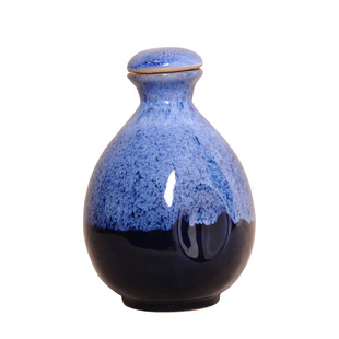 宜兴陶瓷酒瓶 1斤土陶酒坛陶瓷盖封口黑色手抓空酒瓶白酒黄酒包装