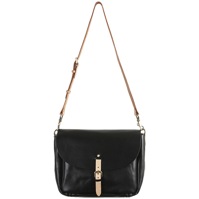 头层牛皮复古风单肩斜挎包