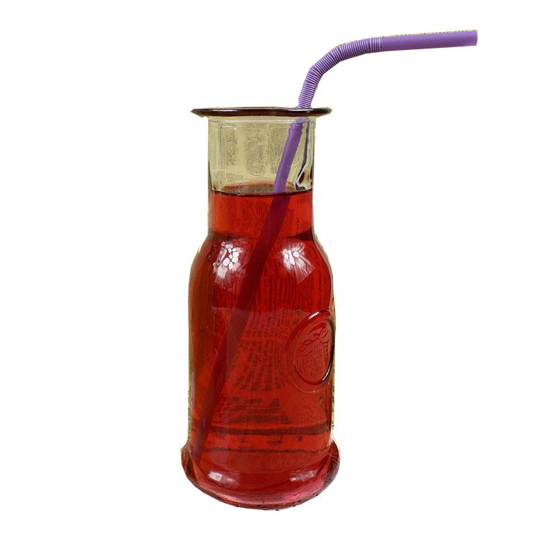 透明果汁瓶奶茶饮品店吸管时尚杯