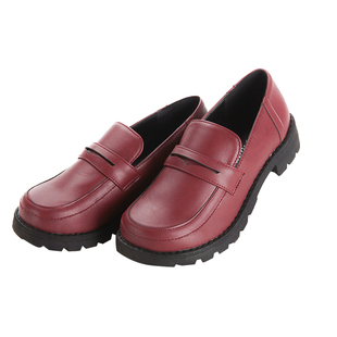 圆头日系学院风cd变装伪娘高跟鞋大码男用男女装大佬用品制服鞋