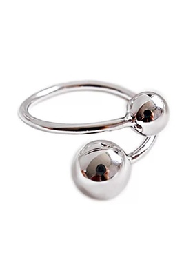 韩版纯银时尚个性戒指S925极简