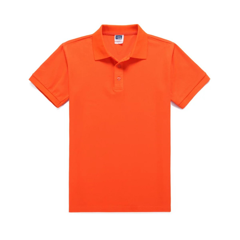 夏装情侣装POLO衫男纯棉短袖t恤女学生班服工作服定制印字运动会1