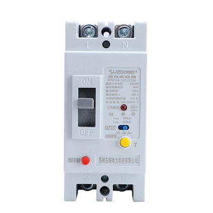 2P大功率单相漏电保护器100A125A250A带灯可调二相塑壳漏电断路器