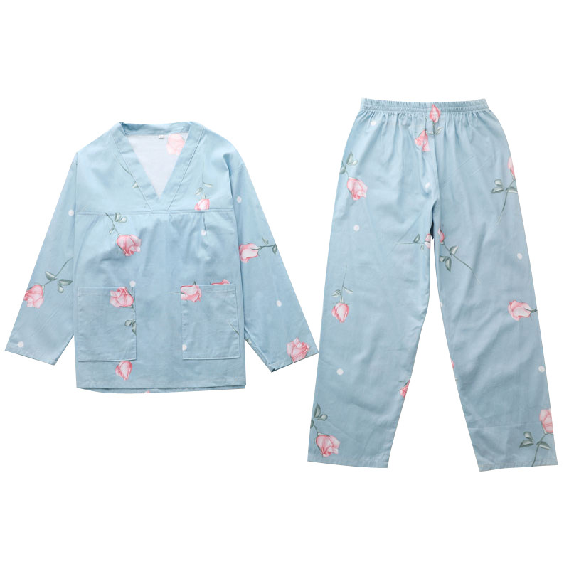 秋冬纯棉长款汗蒸服男女套装情侣汗蒸服