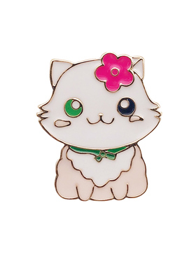 鱼骨头礼物小猫咪书包装饰品徽章