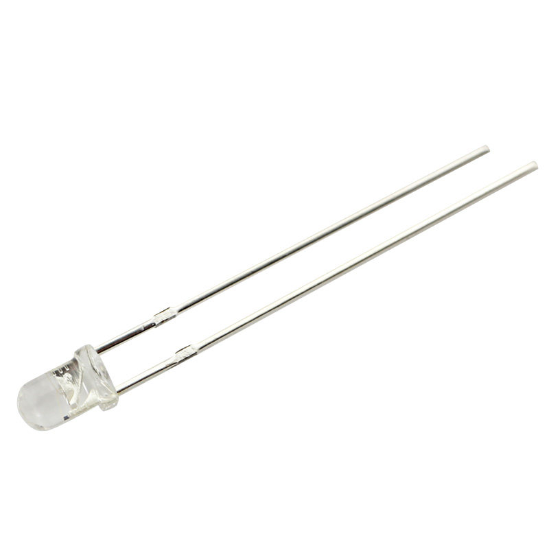 led灯珠12V高品质台湾正芯12伏f3mm圆头正白光超亮聚光发光二极管