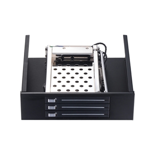 UNESTECH 2.5寸双盘位硬盘盒 SATA/SSD免工具 光驱位硬盘扩展托架