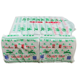 双船卫生纸400克10包家庭装厕纸家用刀切纸草纸平板擦手纸包邮