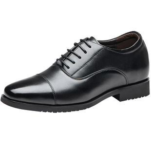 奥康皮鞋男士春秋三接头军官真皮士官新郎结婚商务休闲正装内增高