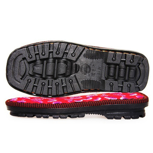 孺子牛鞋底手工编织毛线棉鞋海绵鞋帮棉靴橡胶防滑耐磨牛筋拖鞋底