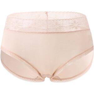 金三塔女士桑蚕丝舒适透气易洗易干基础亲肤纯色高腰三角内裤女