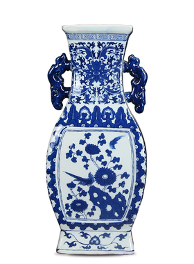 景德镇新中式风插花器软装工艺品