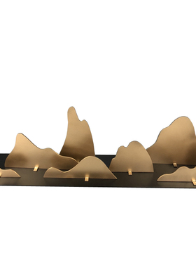 新中式风配饰样板房间金属工艺品