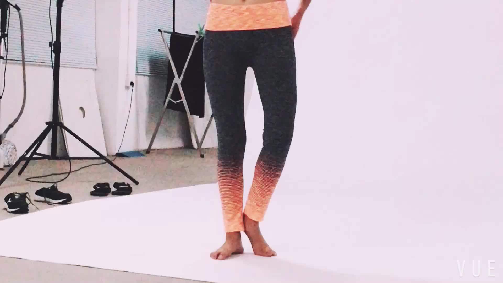 High Quality Polyester Spandex Gym Leggings For Women Yoga Pants