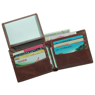 男士钱包短款真皮多功能驾驶证卡包牛皮2019新款男式钱夹瑕疵清仓