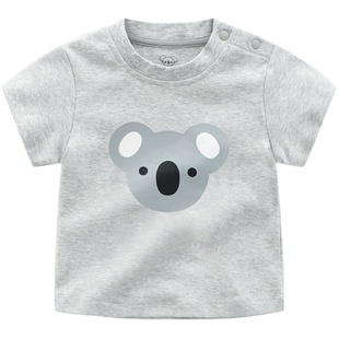 宝宝短袖t恤2025年新款婴儿A类纯棉半袖儿童夏季上衣女童男童夏装