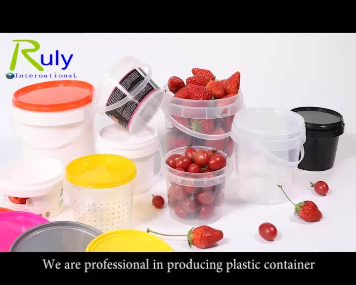 500ml Hot Sale Food Grade Plastic Round Bucket Buy 500ml Plastic