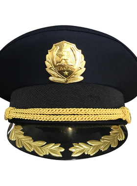 藏青色保安执勤航空作训帽