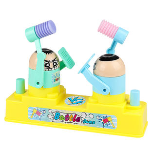 红蓝攻守双人小黄人对打机亲子对战游戏玩具抖音打头儿童小人对打