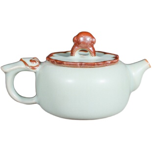 孔家钧窑【好时候】[一壶六杯]钧瓷茶壶泡茶壶功夫茶壶中原壶