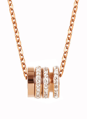 钛钢镶钻韩版七夕礼物热爱的同款