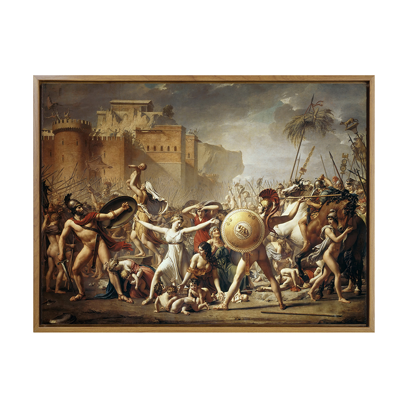 萨比诺女人出面调停 Intervention of the Sabine Women 油画大卫