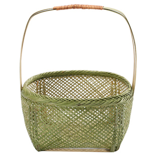 竹篮手提篮水果竹篮子竹篓竹筐收纳筐小家用鸡蛋篮竹制品竹编制品