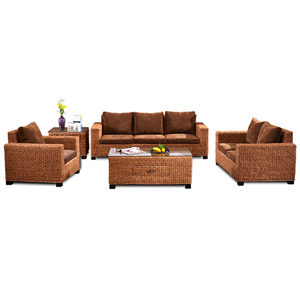 客厅藤沙发茶几组合五件套露阳台单双人卡座酒店餐厅茶楼藤椅家具