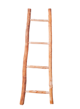 空间天然木梯子整理花艺拍摄摆件