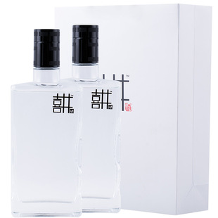 文君井喜井白盒浓香型白酒6年基酒52度375mL*2瓶春节白酒送礼推荐