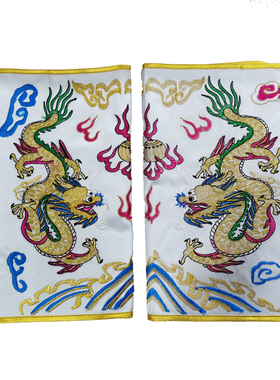 双龙乩童袍苏绣跳童衣新品五营服饰套装善才童子莲花三太子衣定制