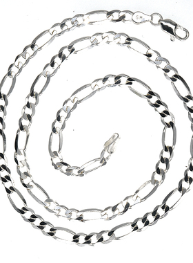 意大利纯银刀片链