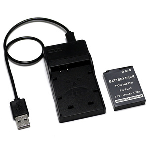 适用于 Nikon尼康 KeyMission 170 360 运动相机电池+USB充电器