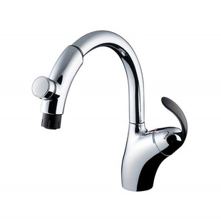 （现货）日本TOTO厨房龙头纯铜高抛抽拉菜盆龙头增压一键止水龙头