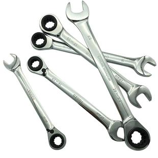 开口棘轮快捷半自动快速省力扳手工具快动刺轮板手双向多功能梅花