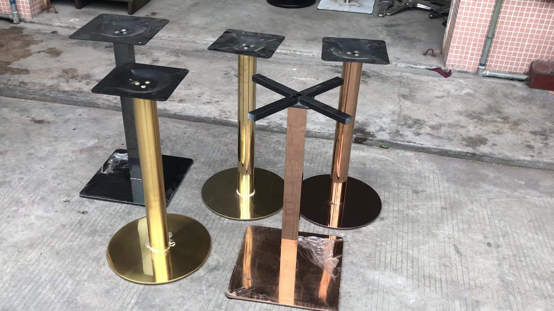 Highgrade Gold Stainless Steel Dinning Table Base Table Legs For Sale