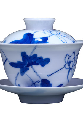 柴窑长物居青花瓷景德镇瓷器手绘