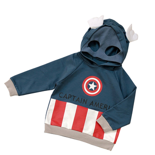 漫威儿童卫衣春秋长袖面罩上衣男童cosplay洋气连帽蜘蛛侠外套潮