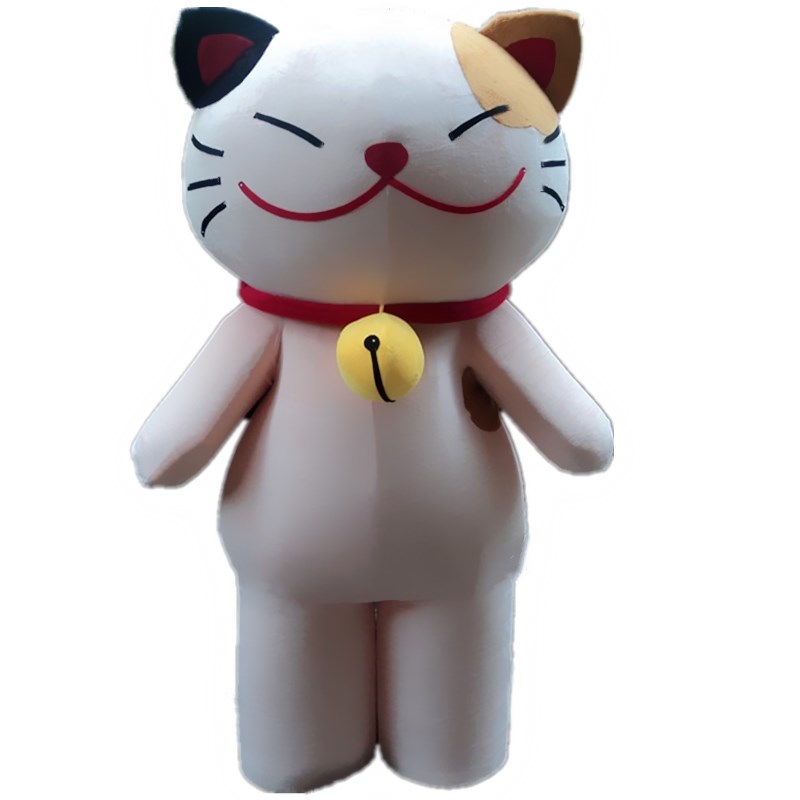 招财猫卡通人偶服装猫吉祥物可爱公仔黑猫福猫cos玩偶头套定制