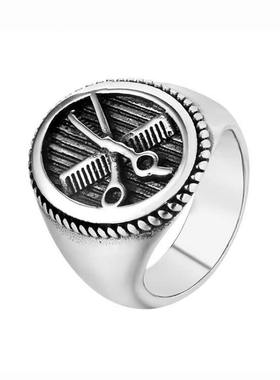 创意个性理发发型师戒百搭戒指