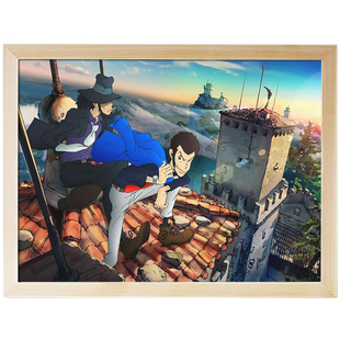 鲁邦三世 峰不二子 次元大介 蕾贝卡 石川五右卫门 周边 海报挂画