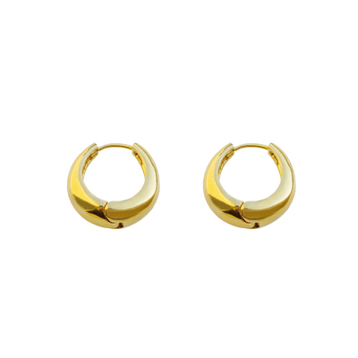 欧美风迷你水滴形黄铜18k金耳扣