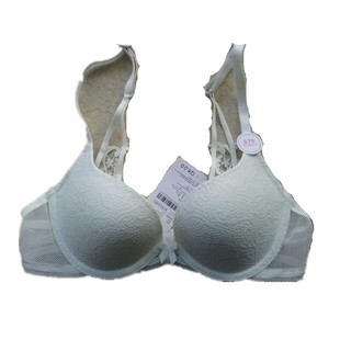 包邮 法国品牌68女士内衣/文胸 厚白色美背70b75a80b80c轻微瑕疵