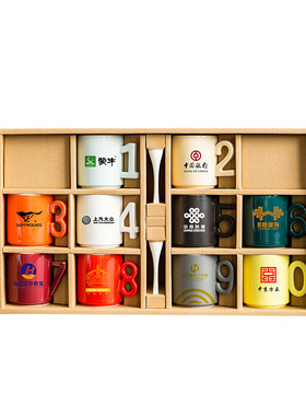 创意定制保温杯个人杯咖啡杯水杯数字杯情侣杯LOGO办公杯特价包邮